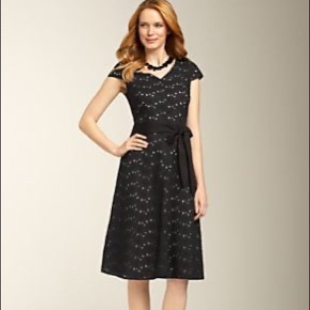 Talbots daisy eyelet dress size 6p